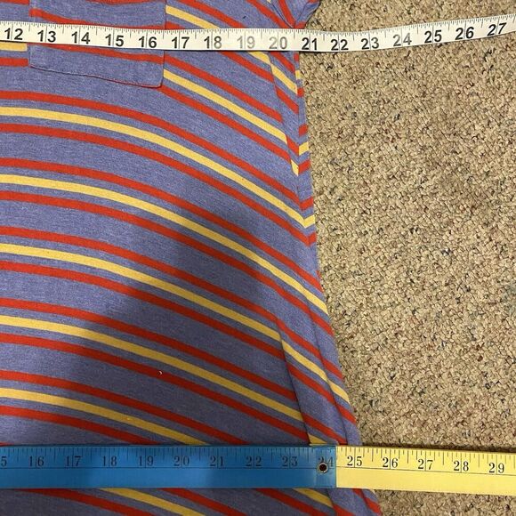 Lularoe Women’s Shirt Dress Stripes Short Sleeve Size XL Stretch Comfortable - Picture 3 of 6
